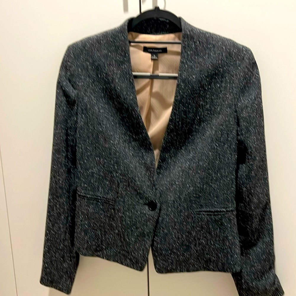 Ann Taylor charcoal suit jacket